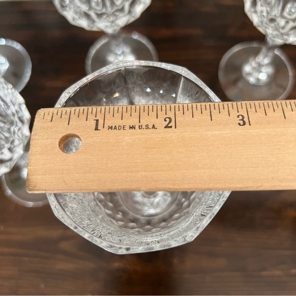 Cristal D'Arques Durand Longchamp Clear Glasses Blown Glass Heavy Water Wine 5 - Picture 10 of 10